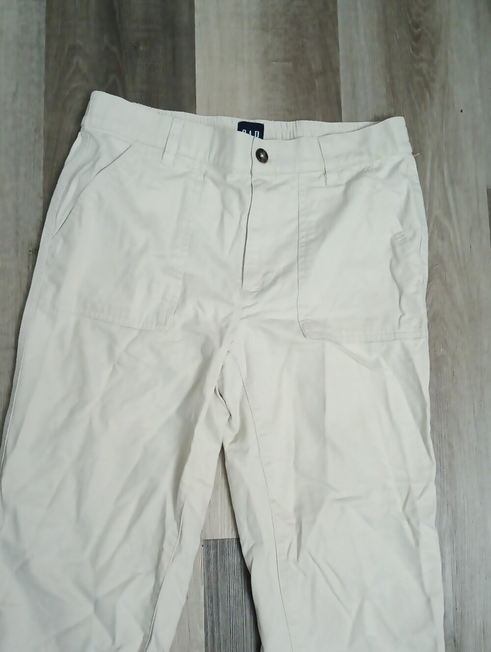 GAP Women's Beige Cotton joggers Pants